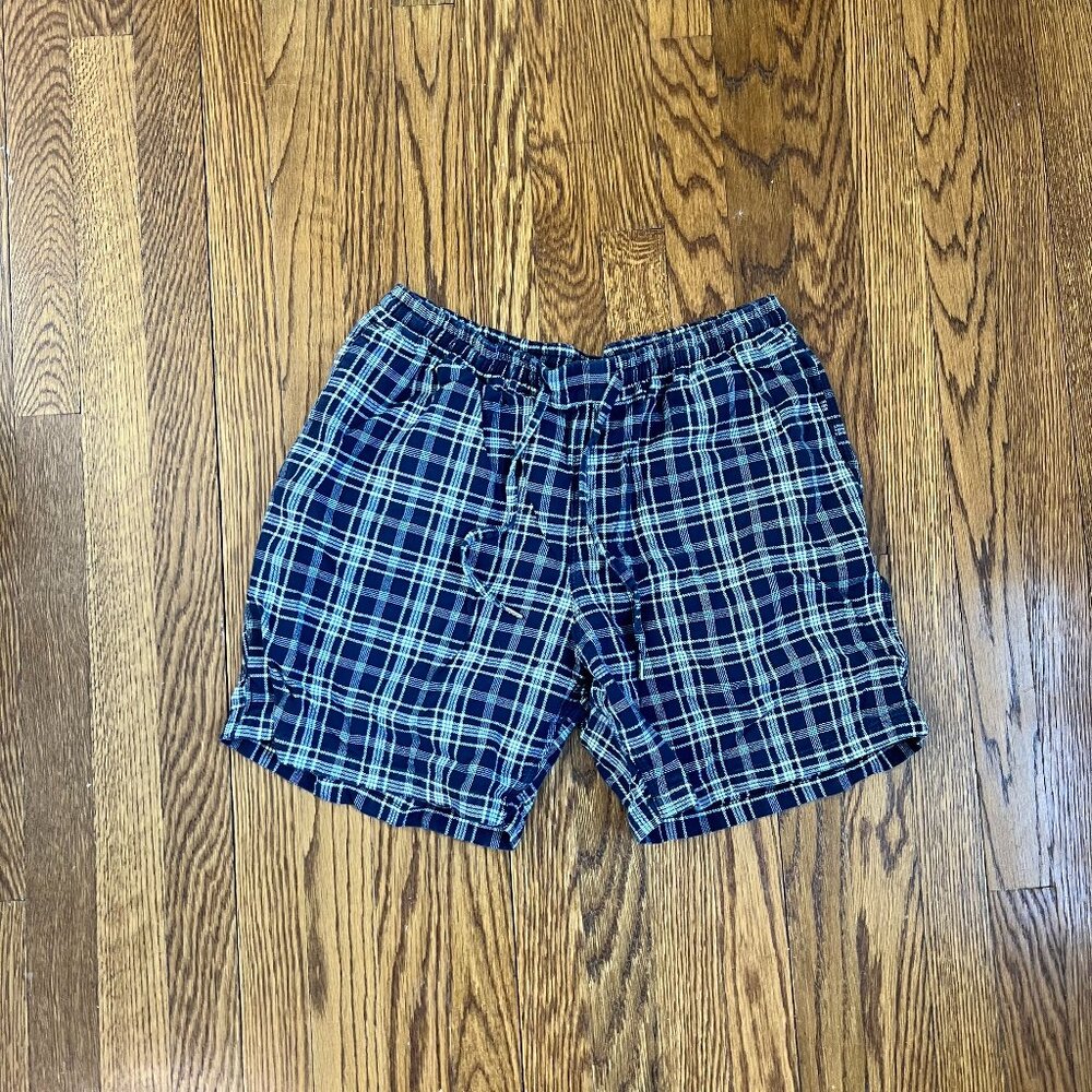 A Kind of Guise Plaid Navy Shorts - Size Large